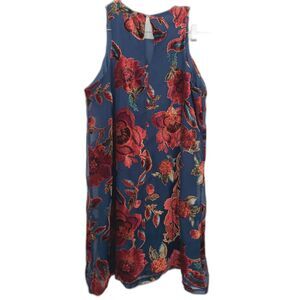 Xhilaration Sleeveless Dress Blue Velvet Medium